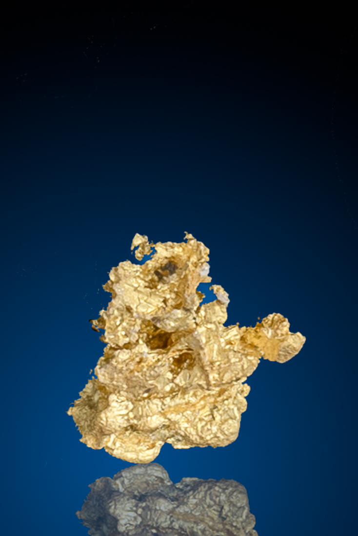(image for) Beautiful Crystalline Gold from the Round Mountain Gold Mine, NV - 0.54 grams